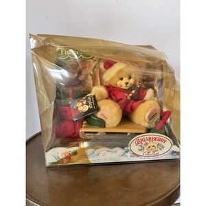 Briarberry Collection Bear Berrykris & Sleigh Christmas Fisher Price 80s 90s New